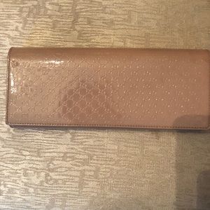 Authentic Nude Gucci Clutch Purse